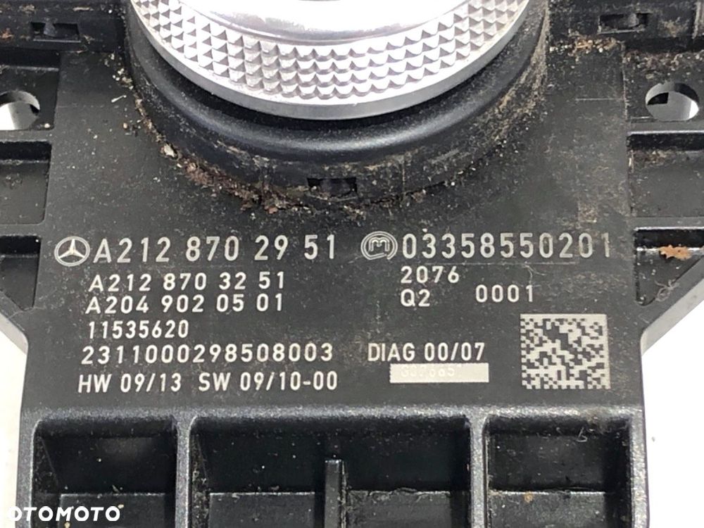 PANEL POKRĘTŁO STEROWANIA IDRIVE  MERCEDES-BENZ KLASA E T-Model (S212) 2009 - 2016 E 200 CDI / - 4