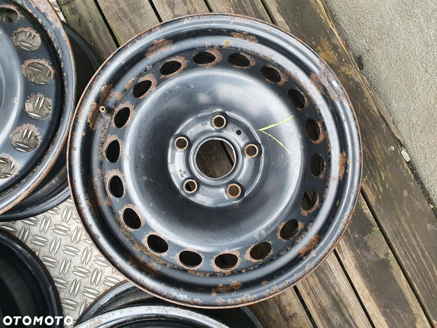 Oryginał felgi stalowe 15cali VW Multivan Audi 100 200 A3 A4 A6 - 4