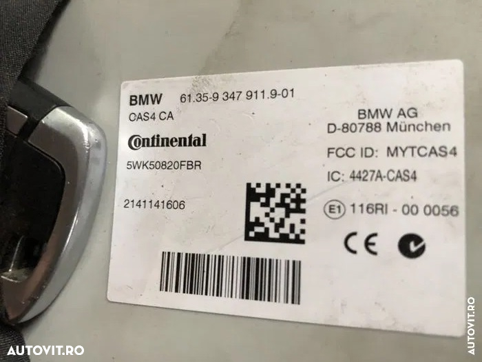 Ecu modul calculator kit pornire motor f10 535d cas modul N57D30B chei 750D - 3