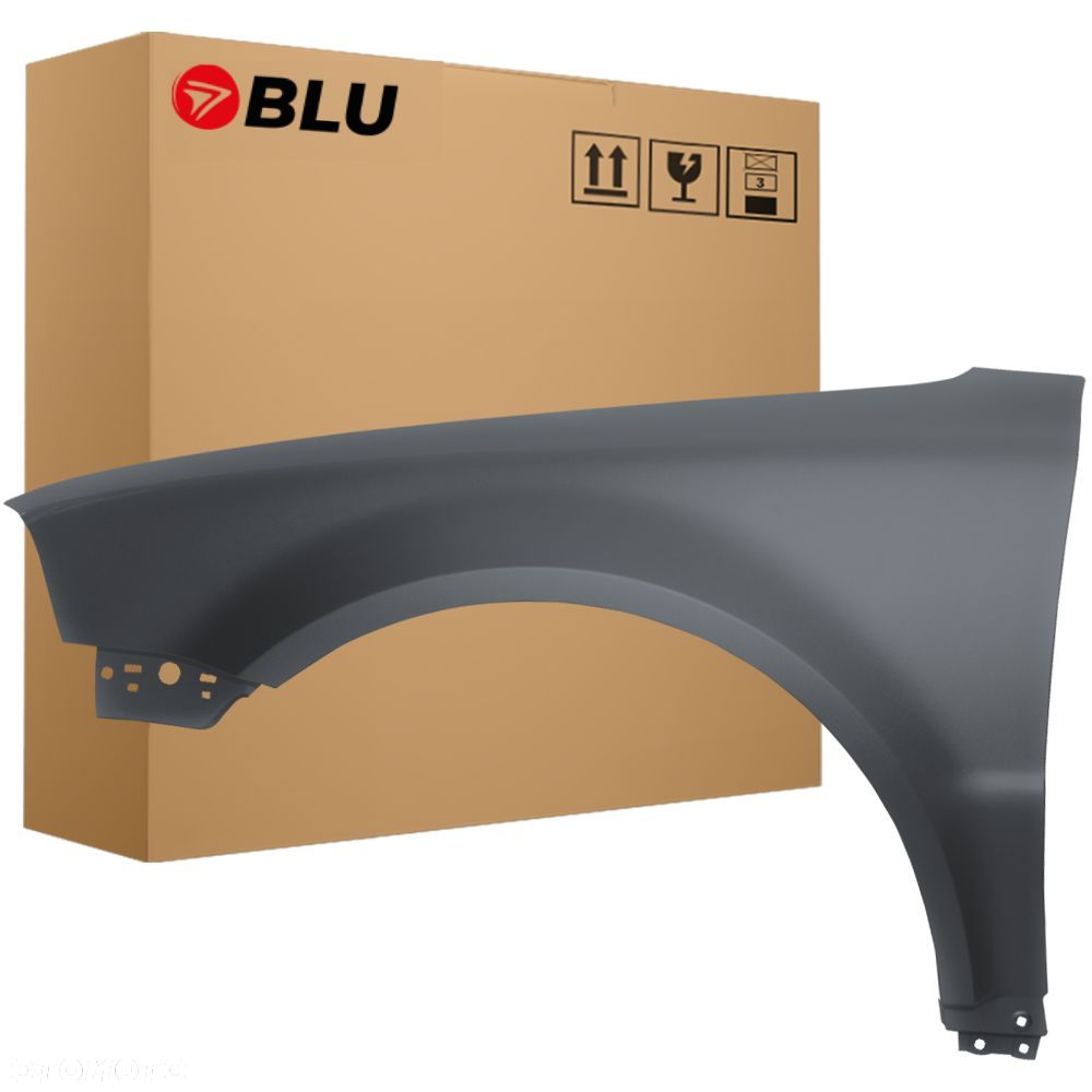 BLU Błotnik VOLKSWAGEN VW PASSAT B5 LIFT+ LA7T lewy srebrny 2000-2005 przód VereintGrau - 1