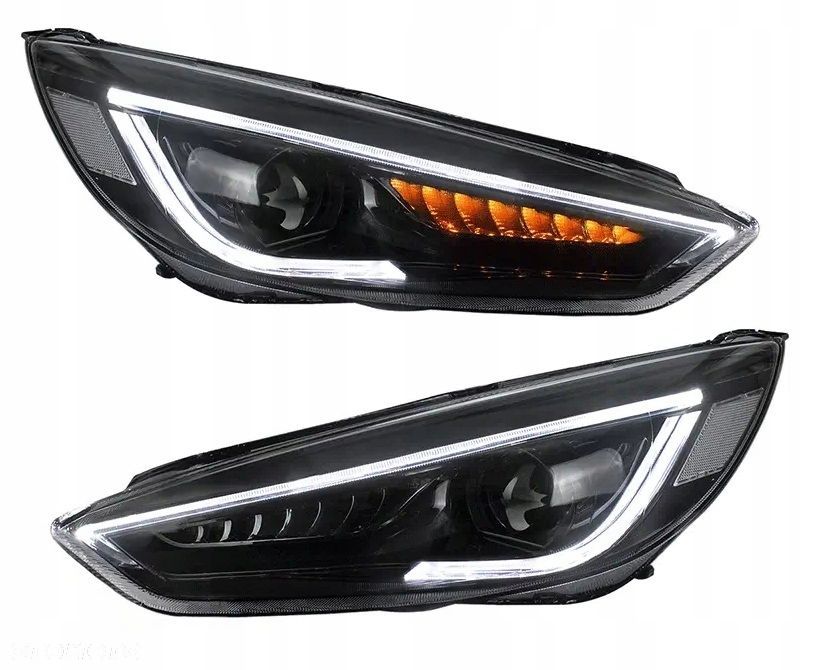 Reflektor Lampa kpl Vland Dayline LED Neon Tuning Ford Focus III mk3 Lift - 1