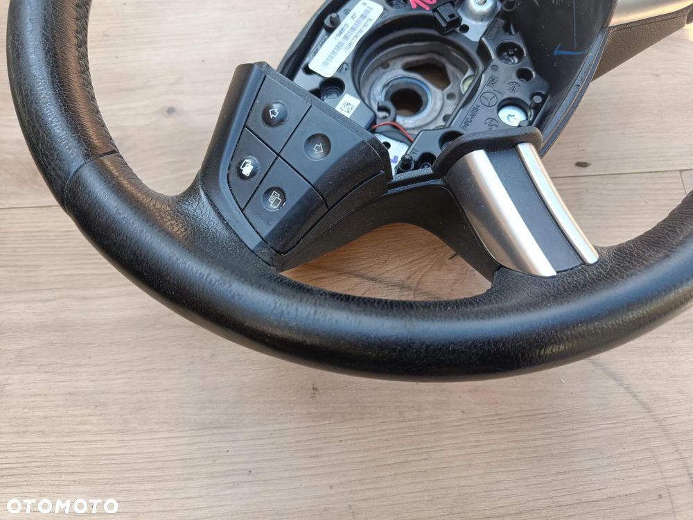 MERCEDES W164 ML X164 GL W251 KIEROWNICA CZARNA SKÓRZANA ŁOPATKI - 3