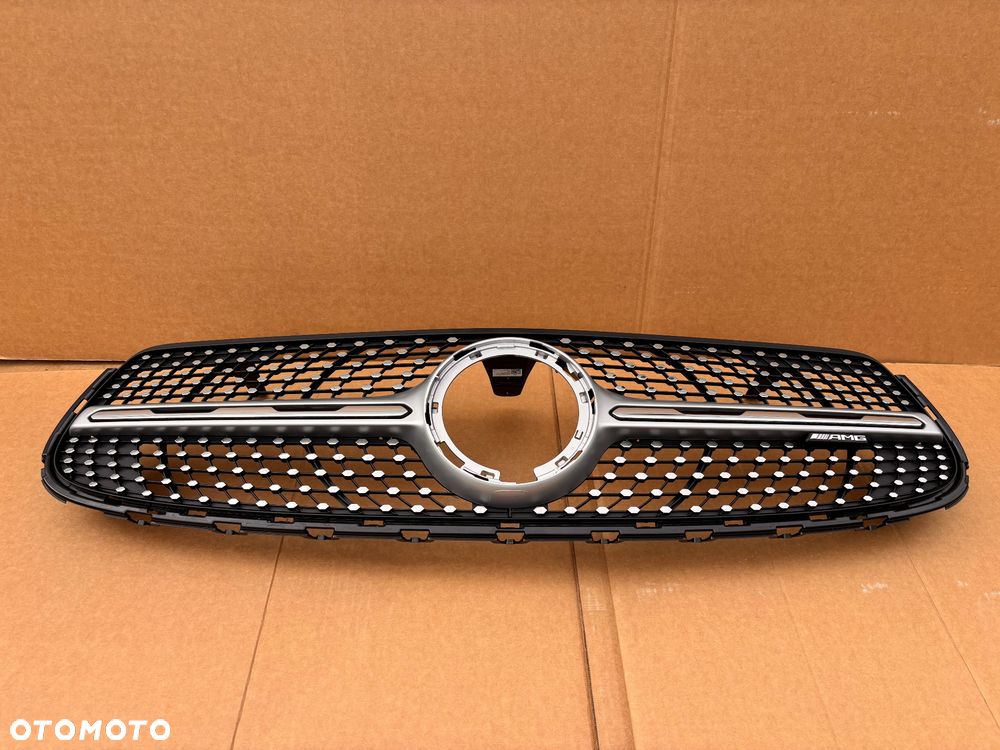 Mercedes Glc W253 Lift Amg Oryginalny Grill Zderzaka Przedniego Diamont Night Czarny Srebrny Oryginalny A2538886600 A2538809504 Jak Nowy Diamond A2058175101 - 17