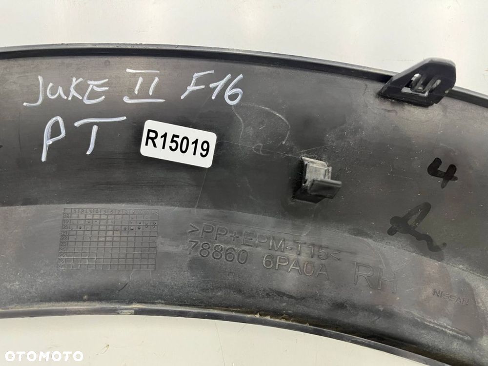 Listwa Nissan Juke II 2 F16 19r.-  prawy tylny rant nadkola zderzaka błotnika nakładka prawy tył - 16