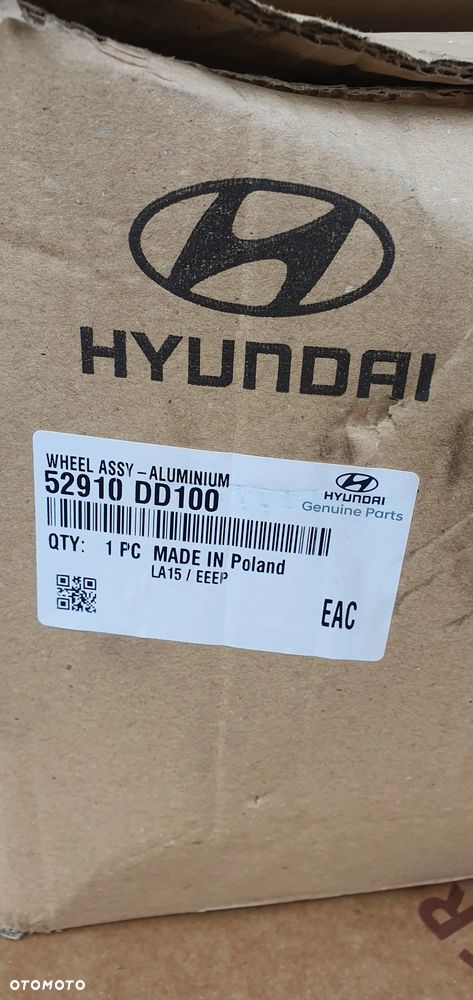 Alufelga felga aluminiowa 7J R17 ET50 5x114.3 Hyundai Kona 52910-DD100 - 14