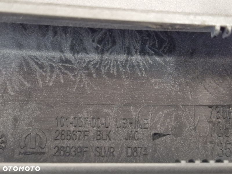 fiat 500x 500 x zaślepka nakładka osłona relingu lewy tył lewa tylna 735609055 - 7