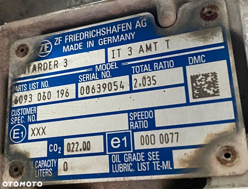 SKRZYNIA BIEGÓW + RETARDER ZF TRAXON 12TX2211 DAF XF XG EURO 6 NOWY MODEL - 5
