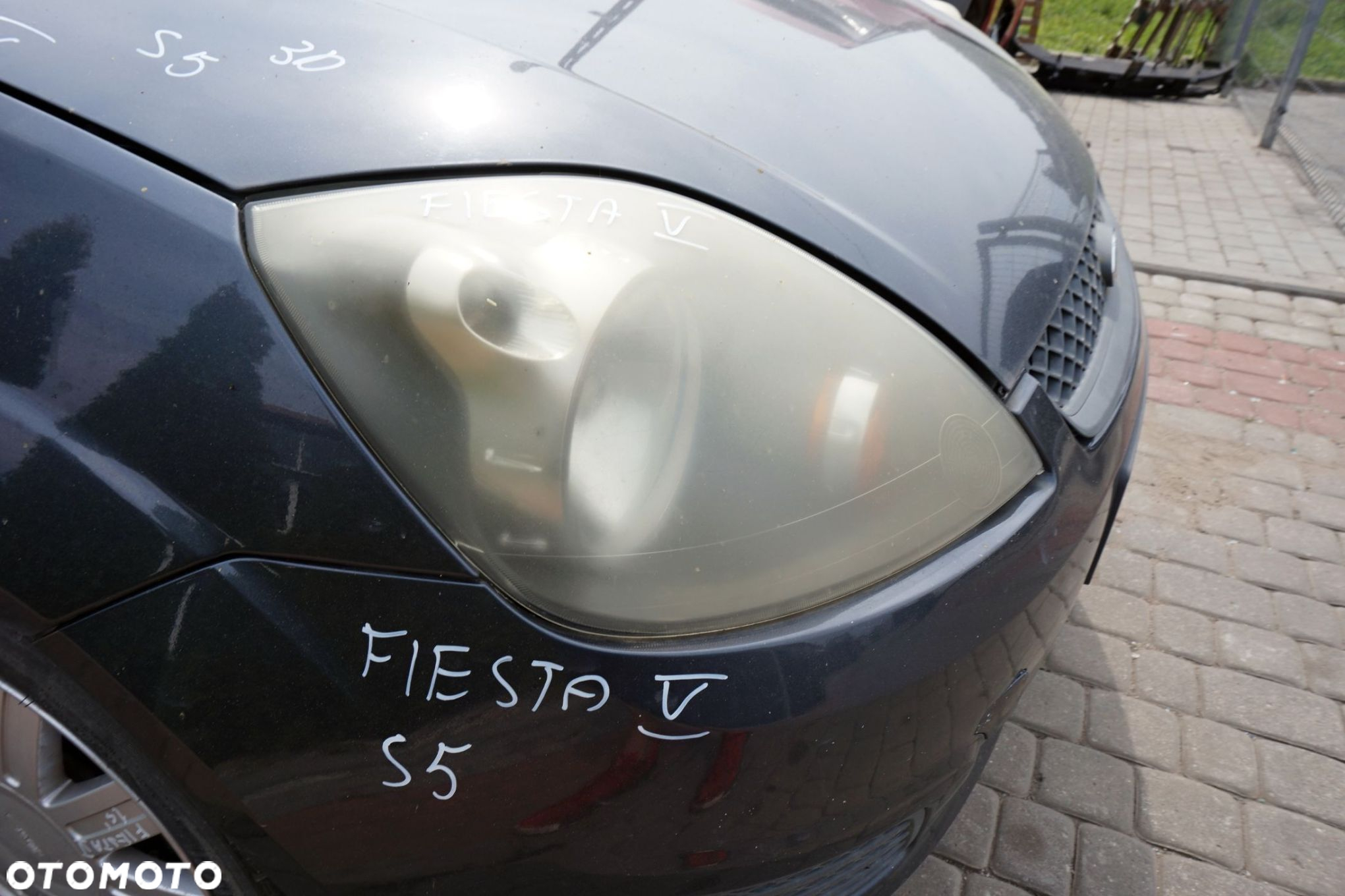 MASKA ZDERZAK BŁOTNIKI LAMPY FIESTA V MK5 LIFT S5  FORD 2005-2008 SZARY SEA GREY PRZÓD KOMPLETNY - 12