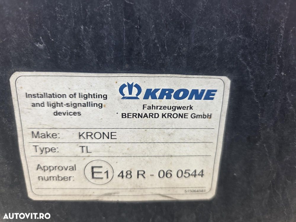 Krone model SD/R, THERMO KING SLXe, 2017, 758.847km, anv BUNE 80%, axa liftabila, axe JOST, TUV, rulata in GERMANIA, posibilitate leasing, STARE BUNA-PROMOTIE 15.900 EUR+Tva - 8