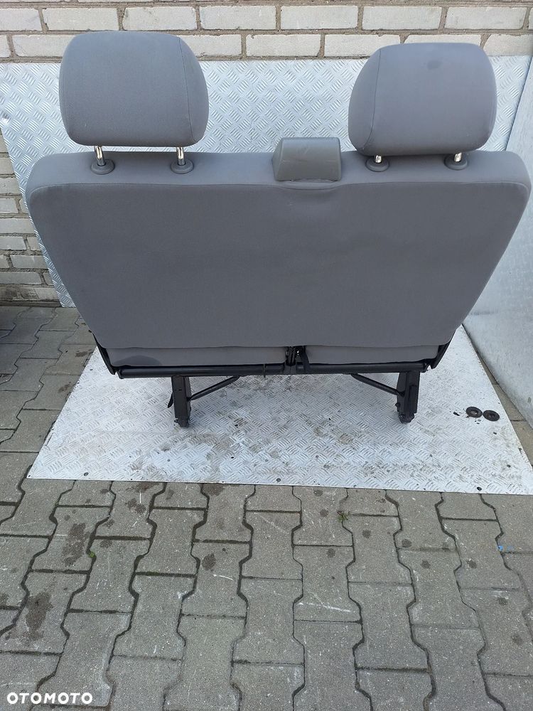 FOTEL KANAPA DWÓJKA 2 RZĄD SKŁADANY - VW TRANSPORTER T5 CARAVELLE - 4