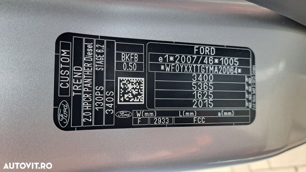 Ford CUSTOM VAN TREND L1H1 FWD - 40