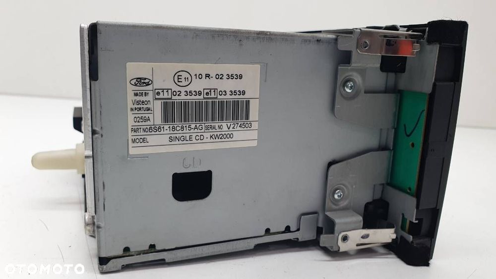 RADIO ODTWARZACZ CD FORD FOCUS II MK2 6S61-18C815-AG - 3