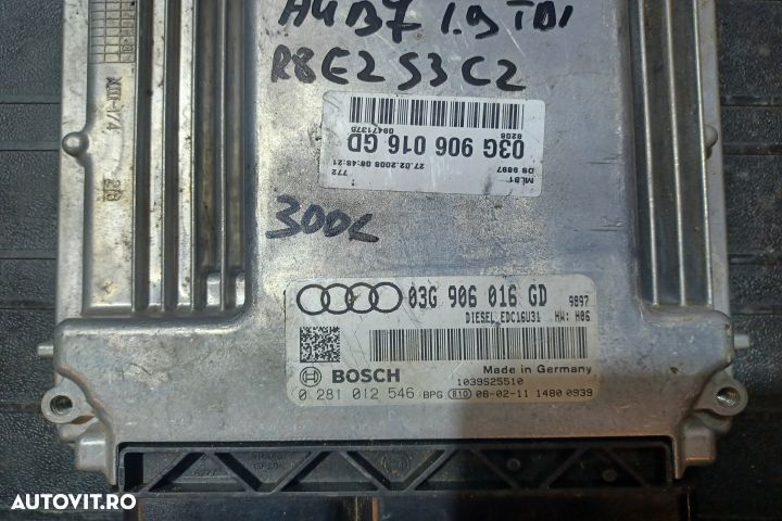 Calculator motor ECU 03G906016GD 0281012546 - 1.9 TDI 03G906016GD 028 - 3