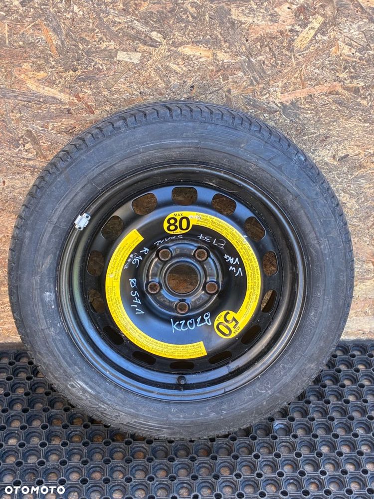 VW 5X112 ET37 R16 FI57 120/55  KOŁO DOJAZDOWE 7JX16H2 - 1