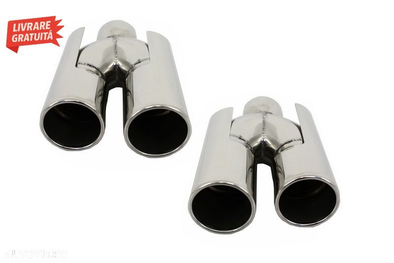 Bara Spate si Tobe Ornamente BMW Seria 5 E39 Evacuare Dubla (1995-2003) cu PDC- livrare gratuita - 5