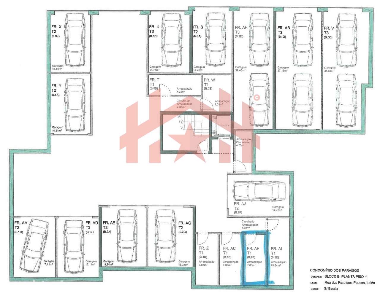 Apartamento T1 / Condomínio Fechado com Piscina / Pousos - Grande imagem: 3/3