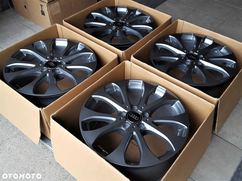 Alufelgi 18 5x112 Audi A4 A5 A6 A7 A8 Q3 Q5 Grafitowe Oryginalne! 243# - 5