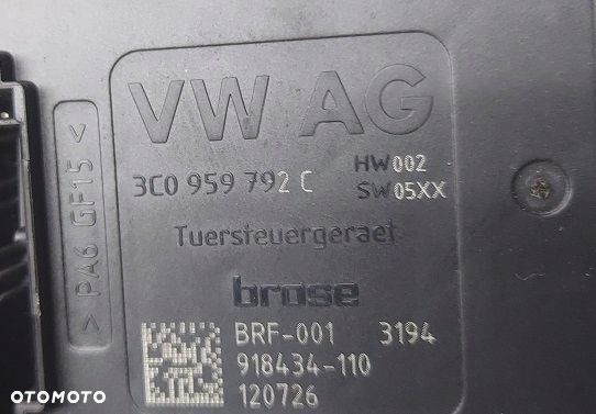 vw passat b7 silniczek podnośnik szyby prawy przód - 2