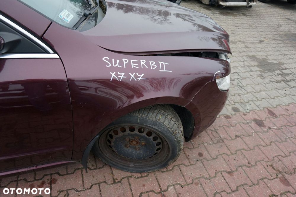 BŁOTNIK PRZEDNI PRAWY SUPERB LF3X  Rosso Brunello SKODA - 1