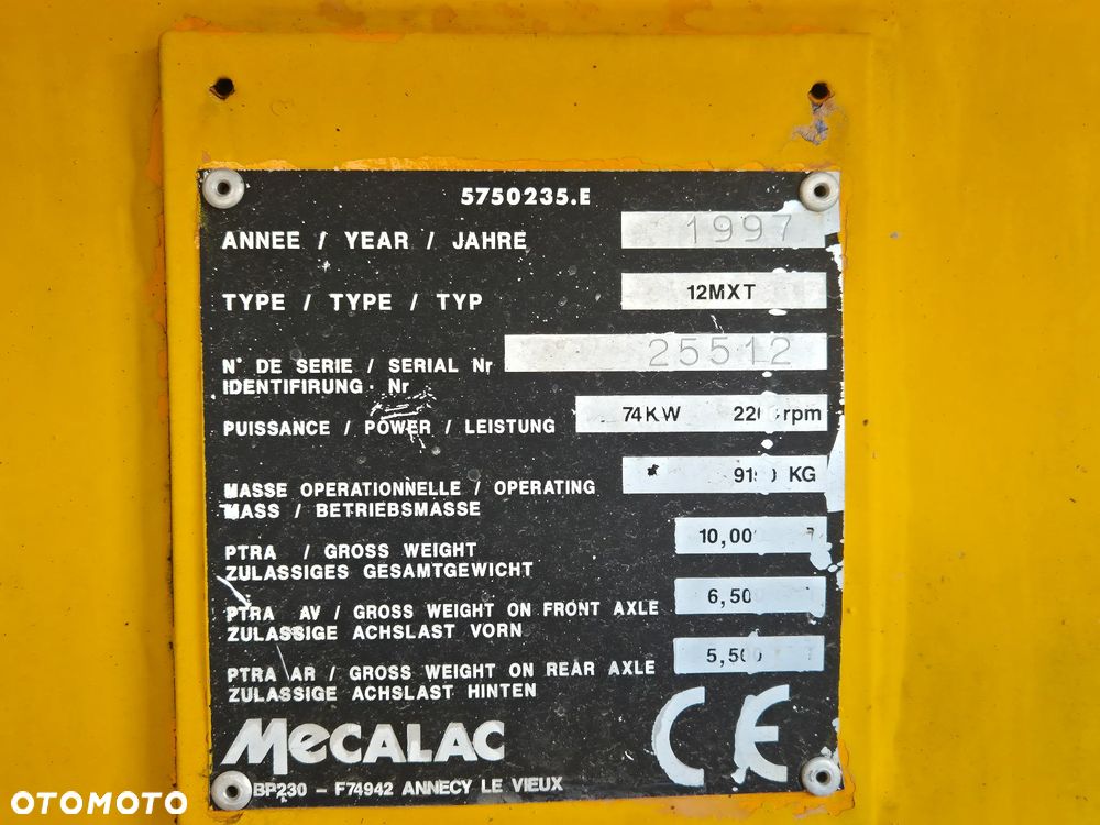 Mecalac 12MSX/ Maszyna sprowadzona/ - 12