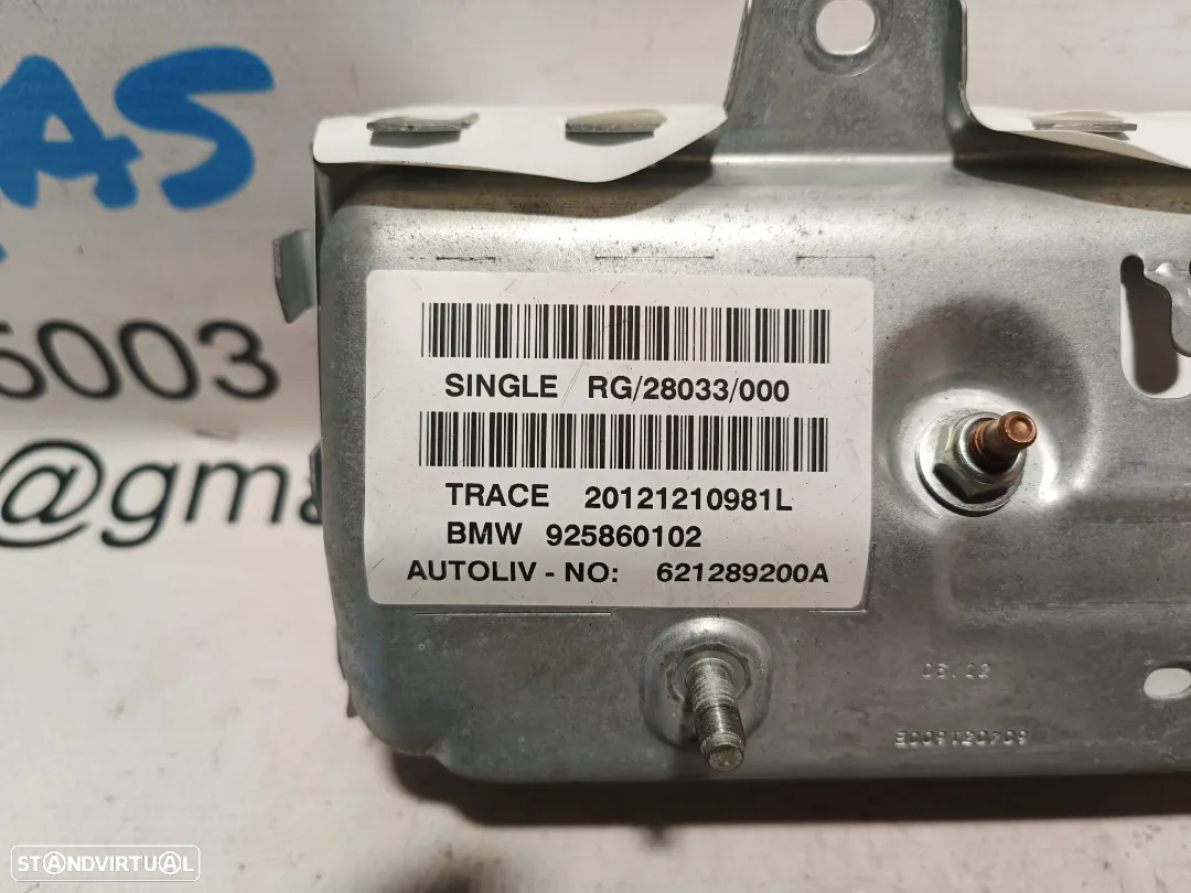 AIRBAG PASSAGEIRO PENDURA MINI COOPER R56 5145925860102 51459258601 925860102 9258601 R56 LCI R55 R55 LCI CLUBMAN - 4
