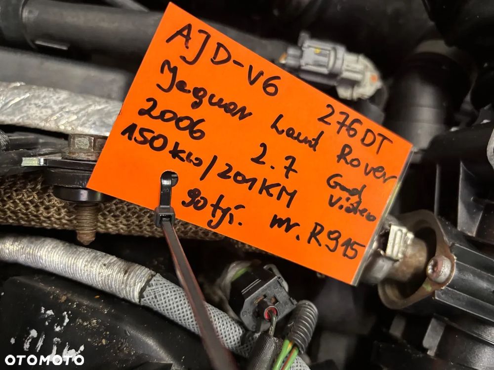 Silnik kompletny Jaguar Land Rover 90tys 276dt adj-v6 2.7 tdv6 film video Discovery Range - 11