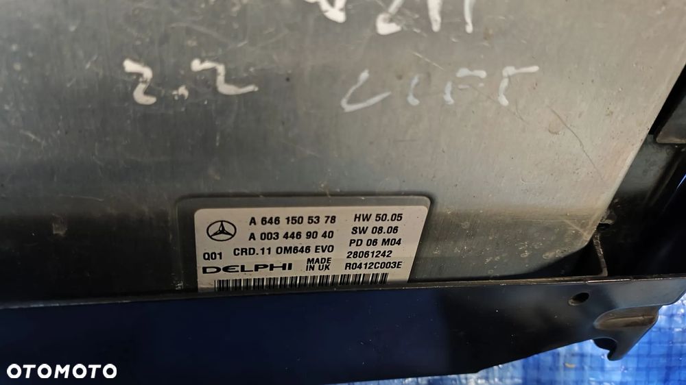 KOMPUTER STEROWNIK SILNIKA DELPHI STACYJKA KLUCZYK RYGIEL BLOKADA ZESTAW STARTOWY DO ODPALENIA KOMPLET A6461505378 A0034469040 2115452308 MERCEDES W211 LIFT 2.2 CDI 170KM - 2