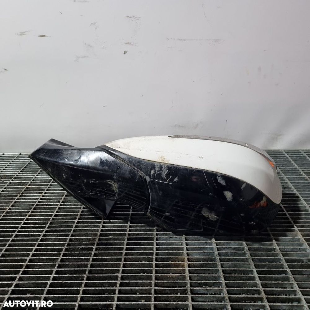 Oglinda stanga Hyundai Santa Fe 3 2012 - 2016 4 Usi Creamy White NCW (1351) Fără ... - 3