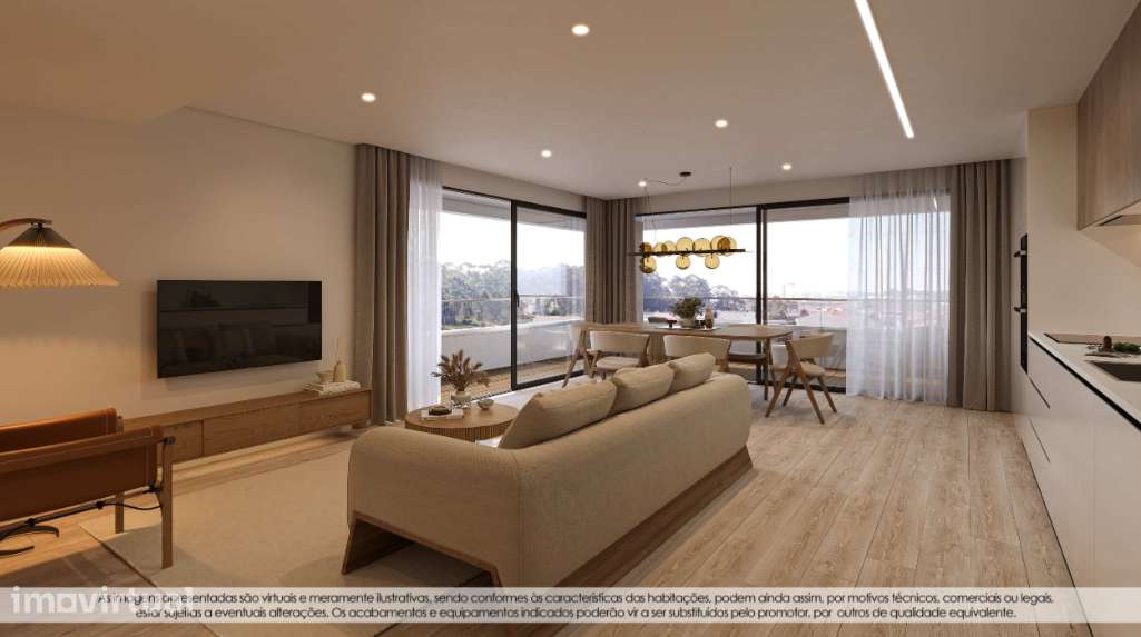 JD - Apartamento T1 em construção | Terraço 57m² | Lugar de garagem - Grande imagem: 4/19