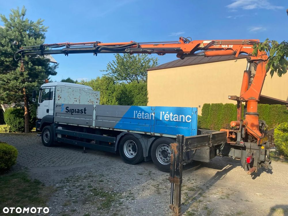 MAN TGA 26.390 / HDS TEREX ATLAS 165.2E / WYSIĘG 123m / PILOT / ROTATOR / BLOKADA MOSTU / SKRĘTNA I PODNOSZONA OŚ / IMPORT FRANCJA - 2