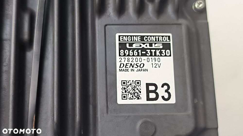 KOMPUTER SILNIKA ECU LEXUS ES300H 89611-3TK30 278200-0190 - 4