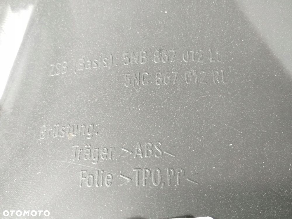 boczek drzwi prawy przód vw tiguan 5na 5nb 5nb867012 - 5