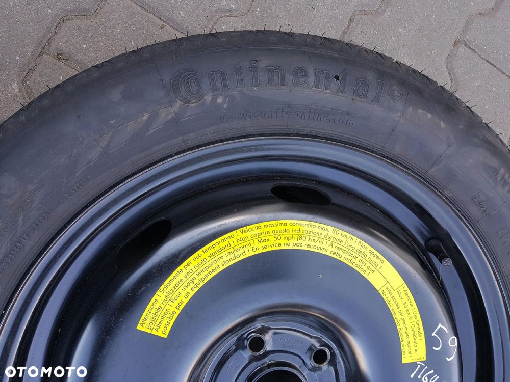 VW TIGUAN I 5N 06-15r KOŁO DOJAZDOWE 18 5X112 5N0601027A - 3