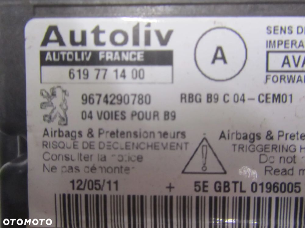 Sensor Airbag 9674290780 Citroen Berlingo-Partner 2008- - 2