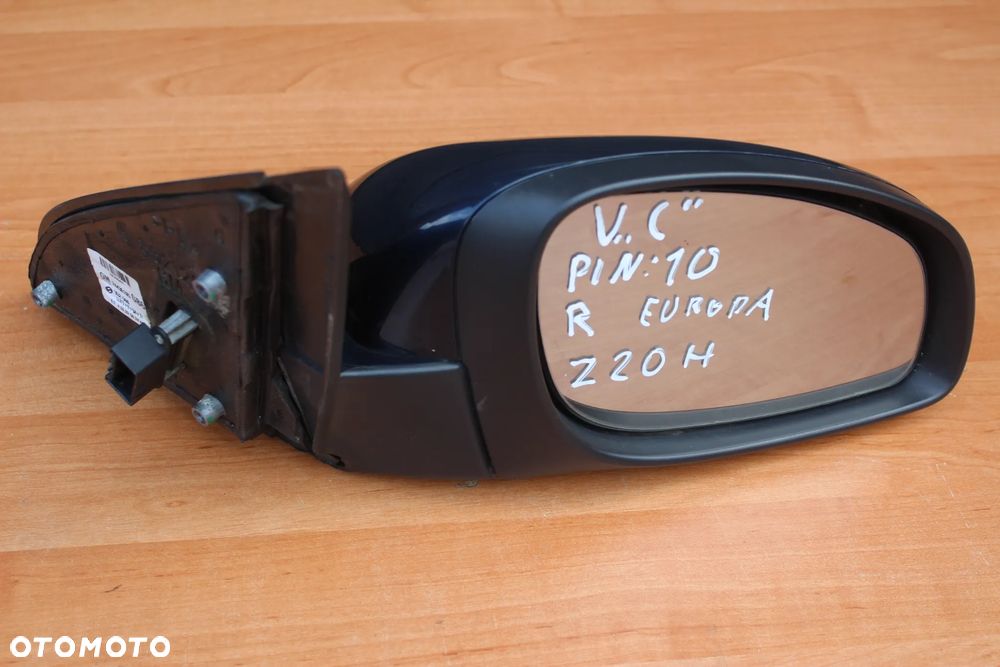 LUSTERKO PRAWE ZEWNĘTRZNE OPEL VECTRA C 10 PINÓW EUROPA Z20H - 1