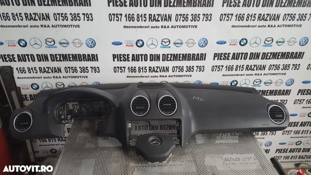 Plansa Bord Kit Airbag Mercedes ML W164 Volan Stanga Impecabila - 1