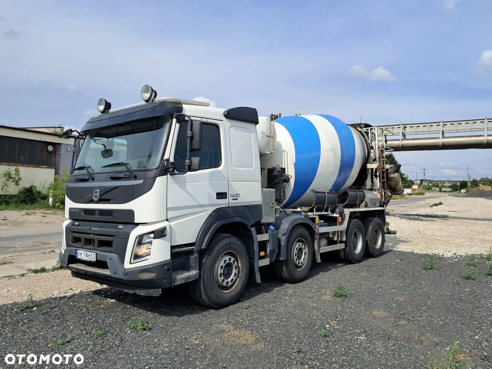 Volvo FMX 500 8X4 10m3 gruszka + 11m rynna hydrauliczna, ster radiowe, euro 6 - 14
