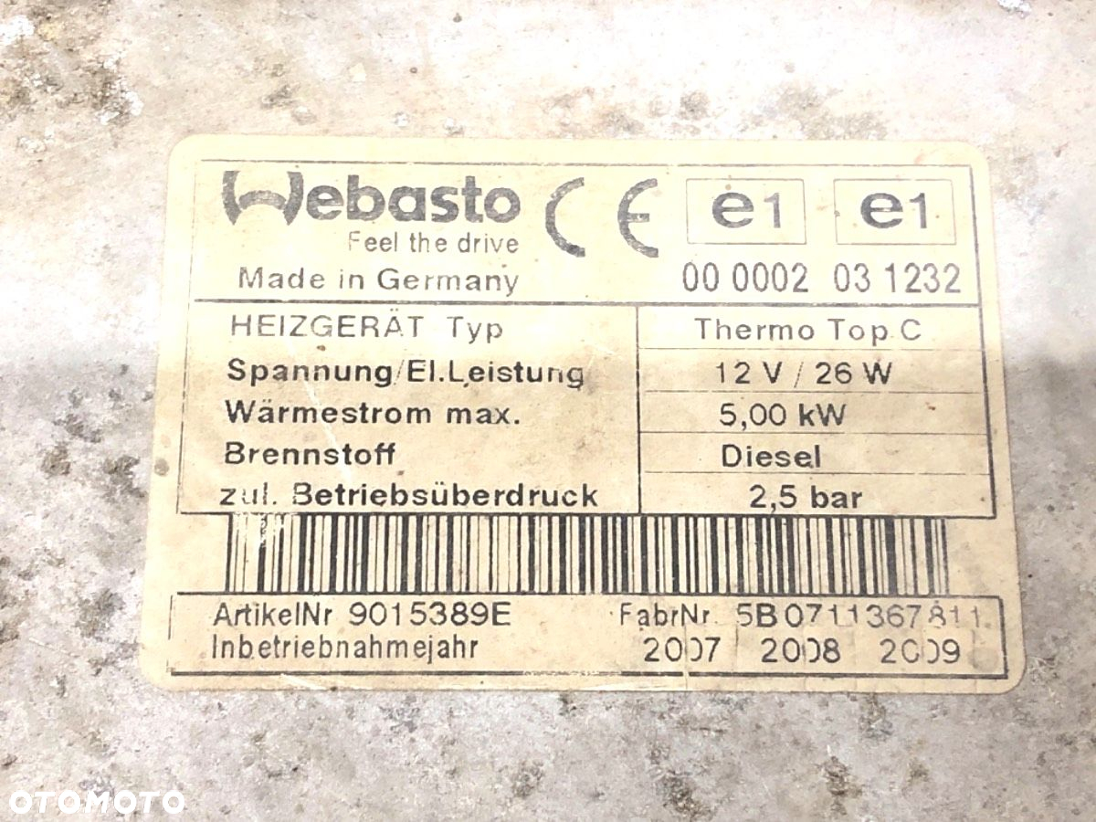 WEBASTO - 299.00 PLN - MAZDA 6 Kombi (GH) 2007 - 2013 2.0 MZR-CD (GH14) 103 kW [140 KM] olej - 4