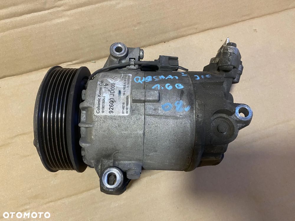 Sprężarka klimatyzacji 92600JD000 Nissan Qashqai I 1.6b OE - 2