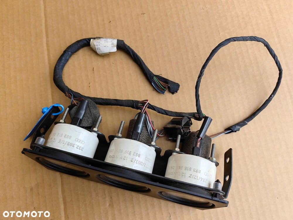 Dodatkowe zegary panel AUDI 80 90 b3 b4 s2 oryginalne z wiązka 893863159 - 2
