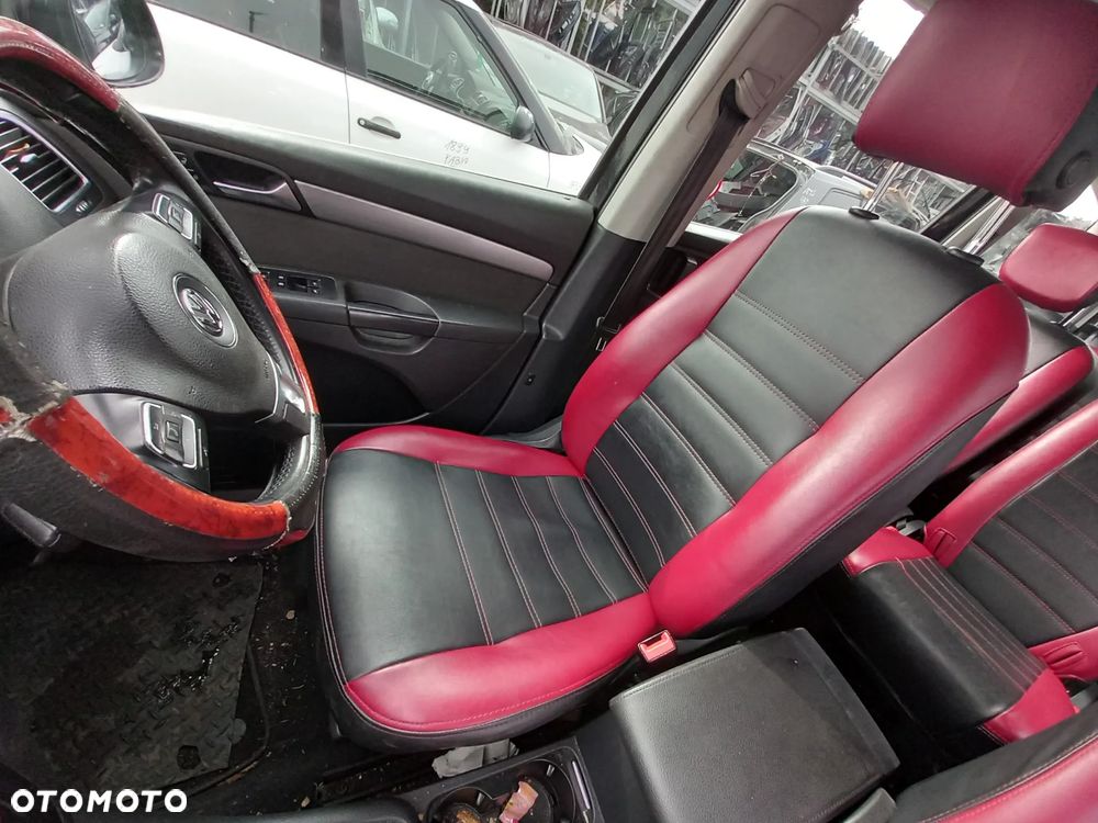 VW SHARAN II 7N FOTELE KANAPA KOMPLET 3 RZĄD 7 OSOBOWE PRZEKŁADKA - 5