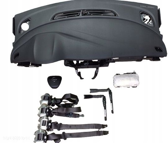 komplet poduszki deska pas pasy opel astra k 5 v bez head up - 1