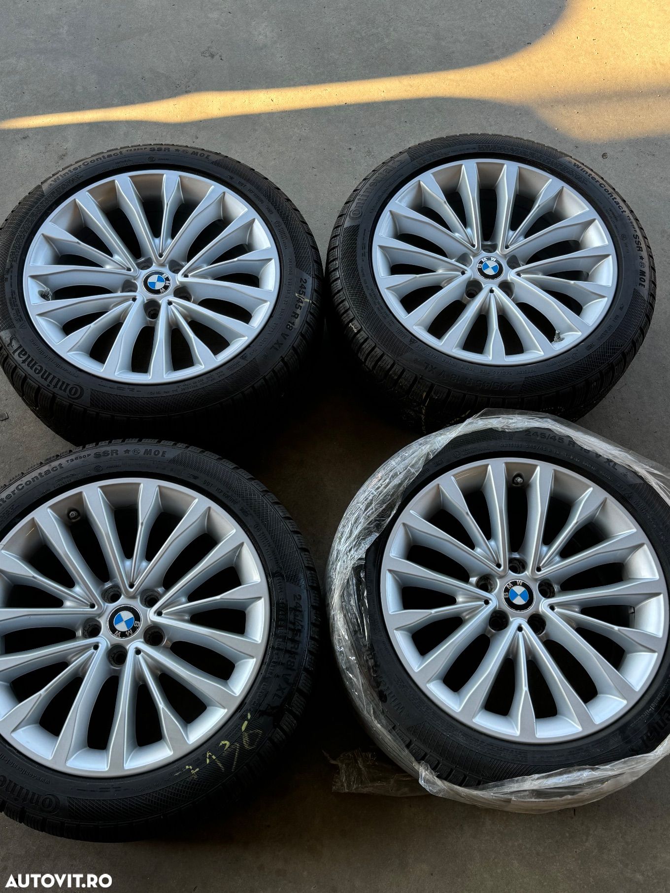 Vând jante originale BMW G30 520xdrive pe 18” cu anvelope de iarnă ca noi - 1
