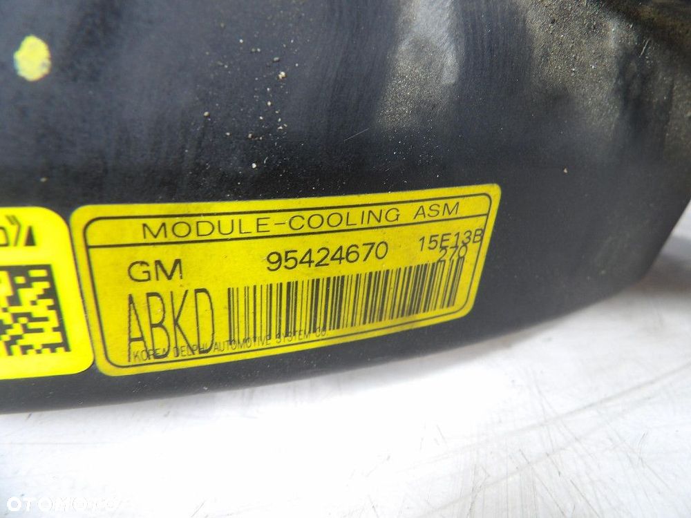 OPEL MOKKA WIATRAK CHŁODNICY 95424670 - 3