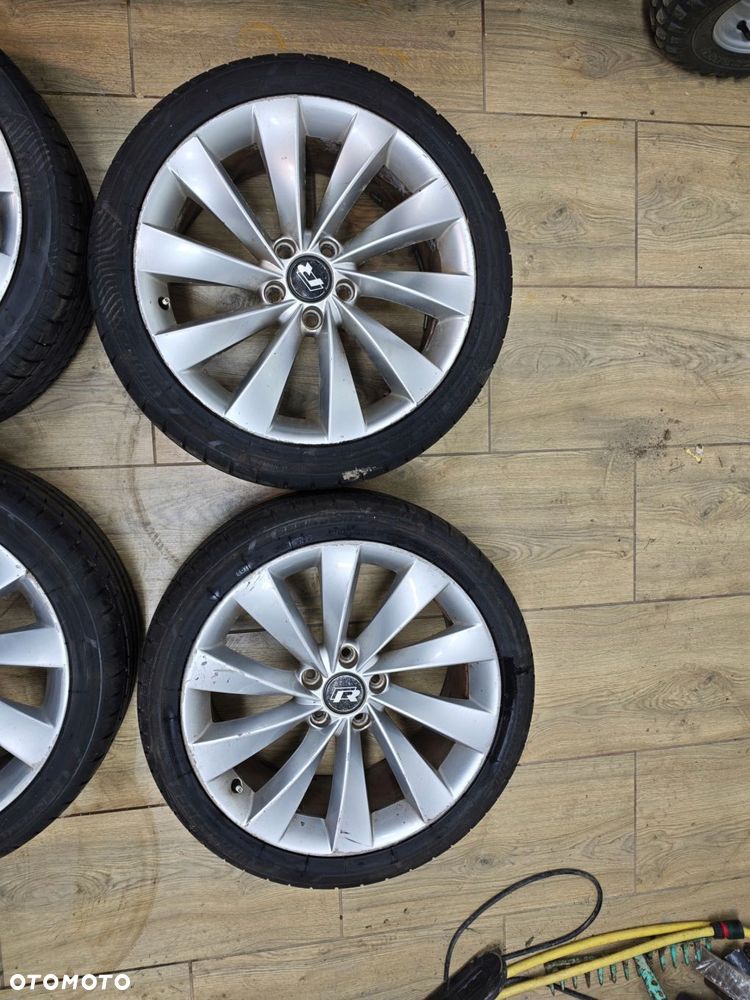 alufelgi +opony lato vw audi skoda seat oe 3c8601025d 8j 5x112 et 41 18cali - 4