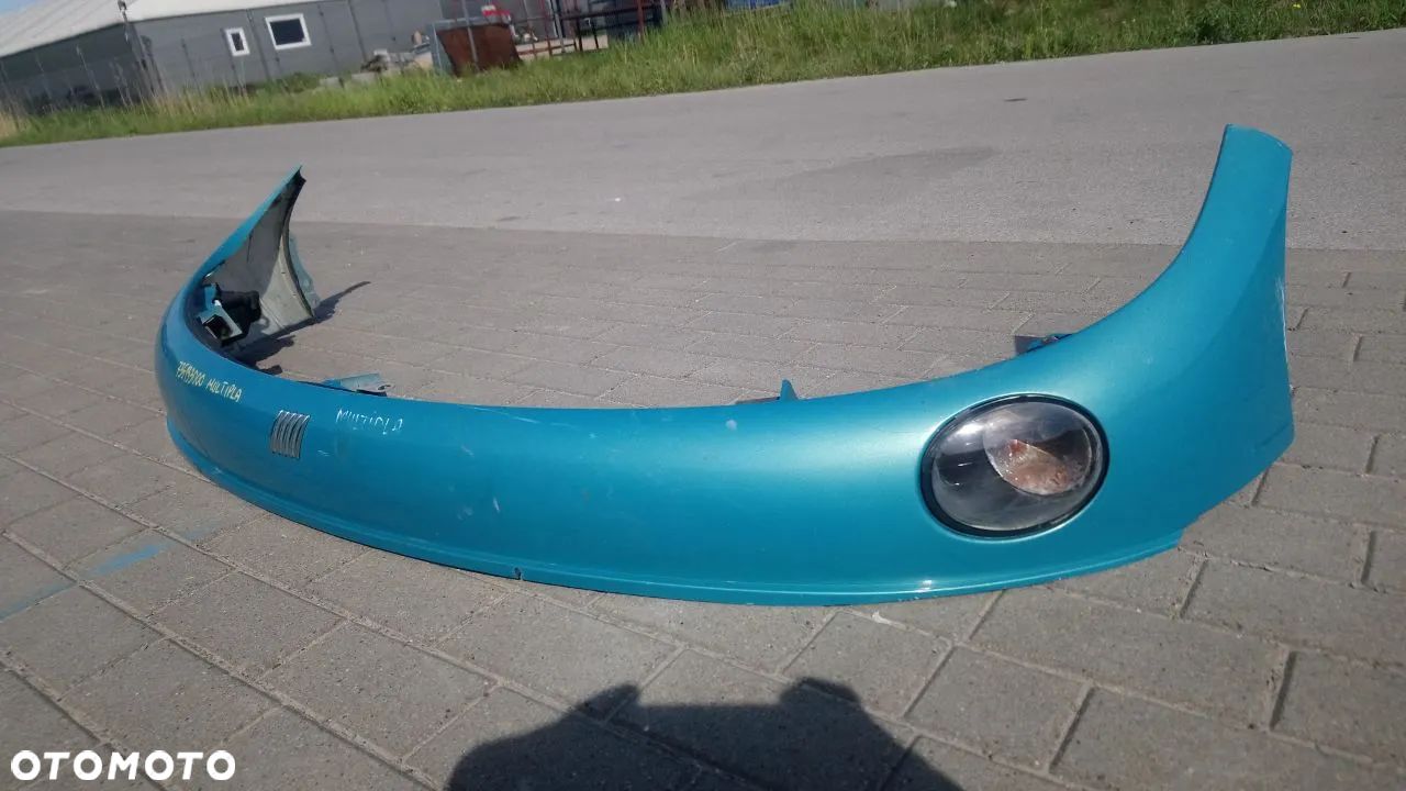 ZDERZAK NOSEK ATRAPA GRILL PRZÓD PRZEDNI FIAT MULTIPLA 735193000 NIEBIESKI  KOLOR BŁĘKITNY - 1
