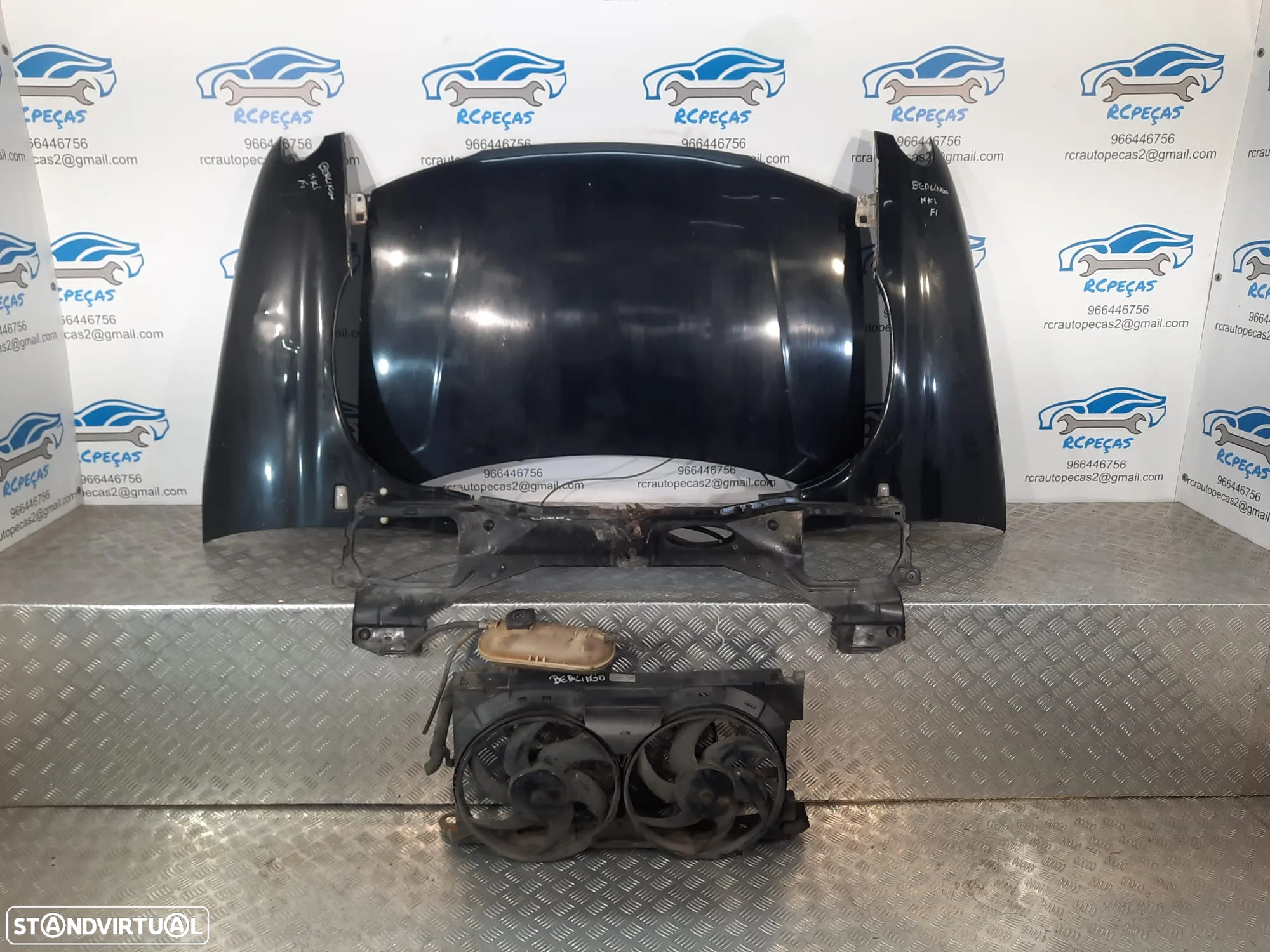 FRENTE COMPLETA CITROEN BERLINGO I 1 MK1 CAPOT PARACHOQUES GUARDA-LAMAS OTICAS RADIADOR VENTILADOR FRENTE FIBRA REFORÇO - 7
