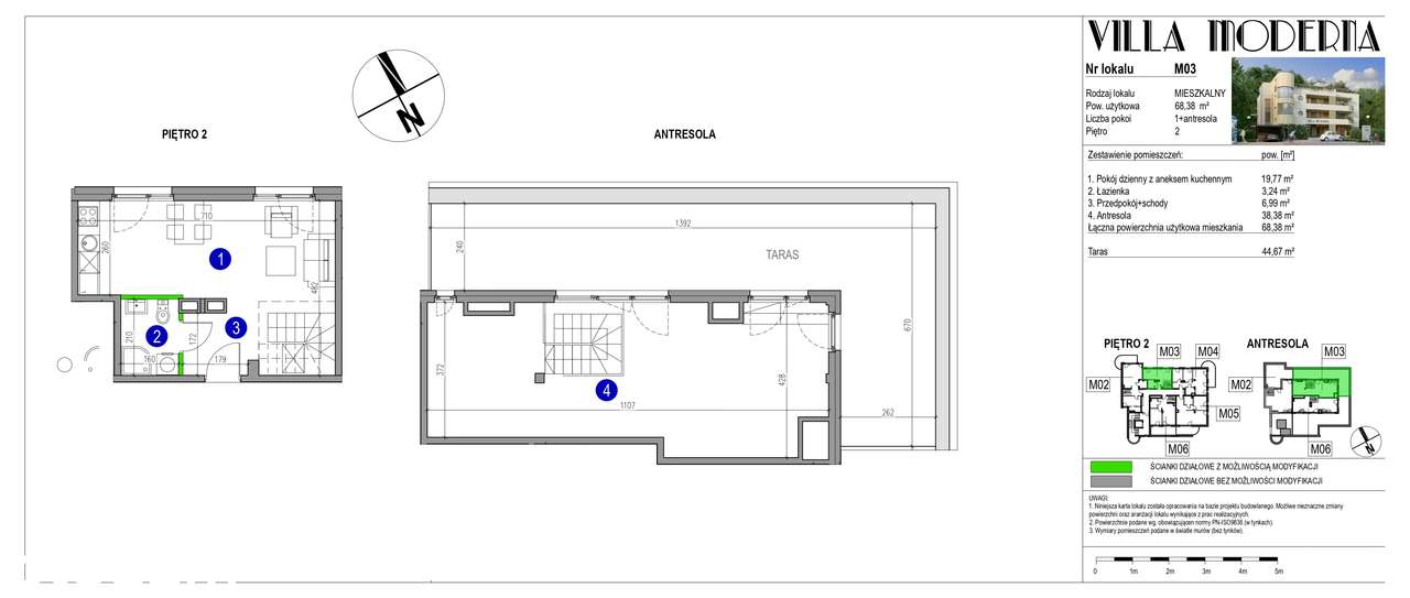 2 pokoje (w tym antresola) | Centrum Milanówka | Kameralna inwestycja