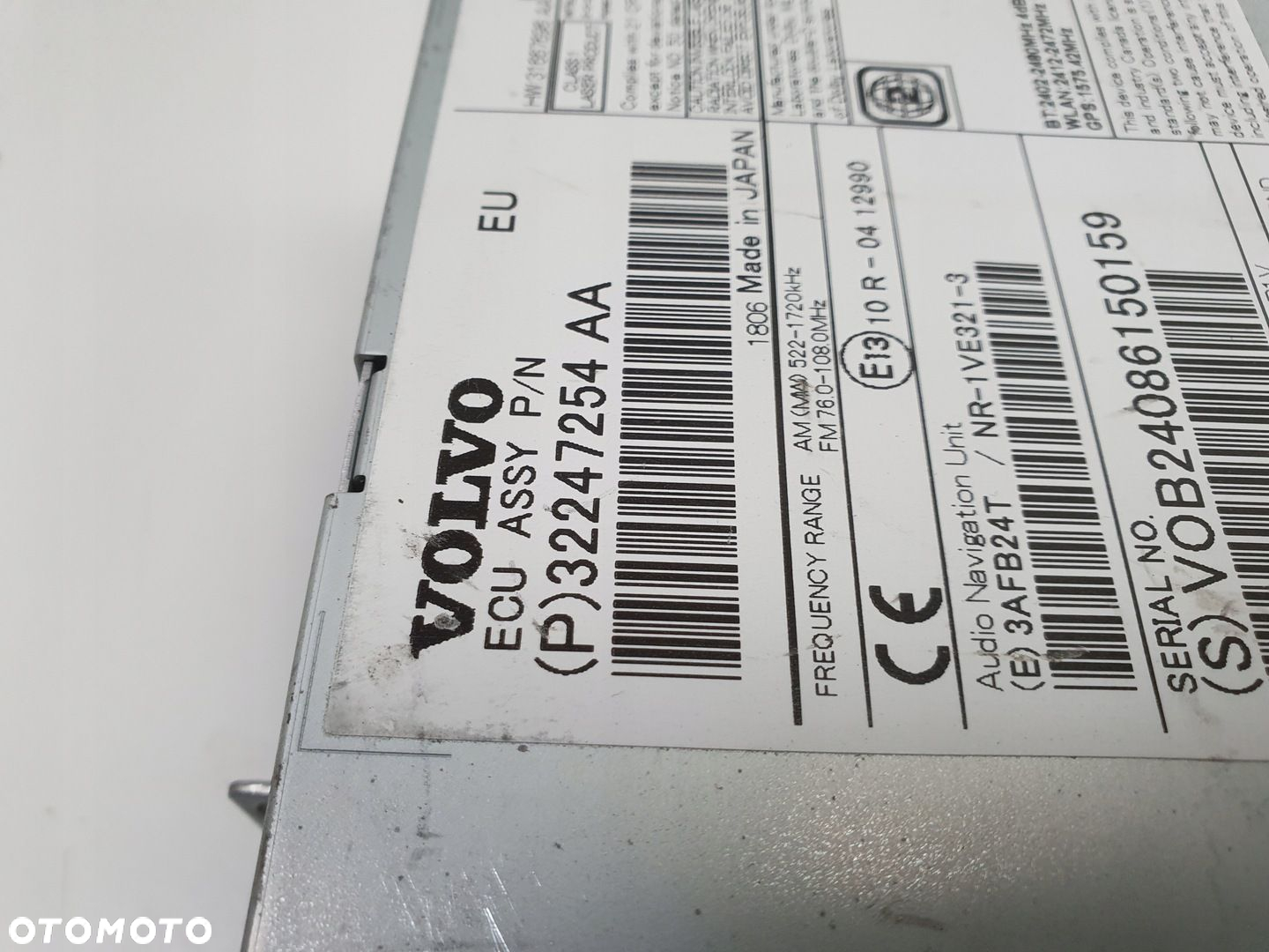 Volvo VOLVO V60 I S60 II V40 II CZYTNIK NAWIGACJI Radio 32247254 32247254AA - 2
