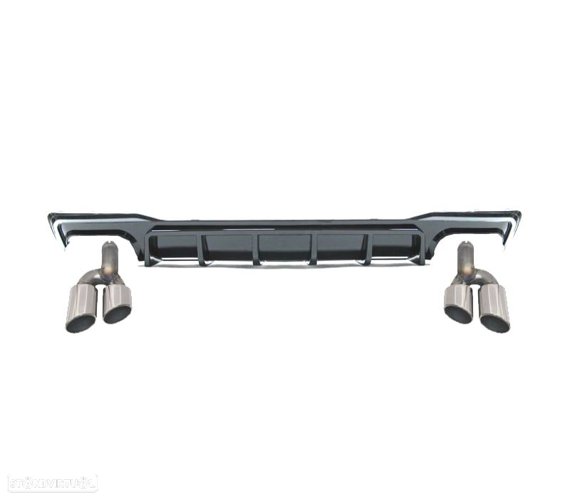DIFUSOR AUDI A7 19-23 LOOK S7 PRETO BRILHANTE - 2